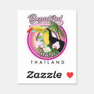 Pegatina Copia de la bella Thani Tailandia