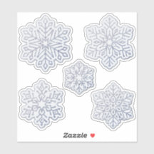 Copos de nieve Purpurina Plata Azul pálido