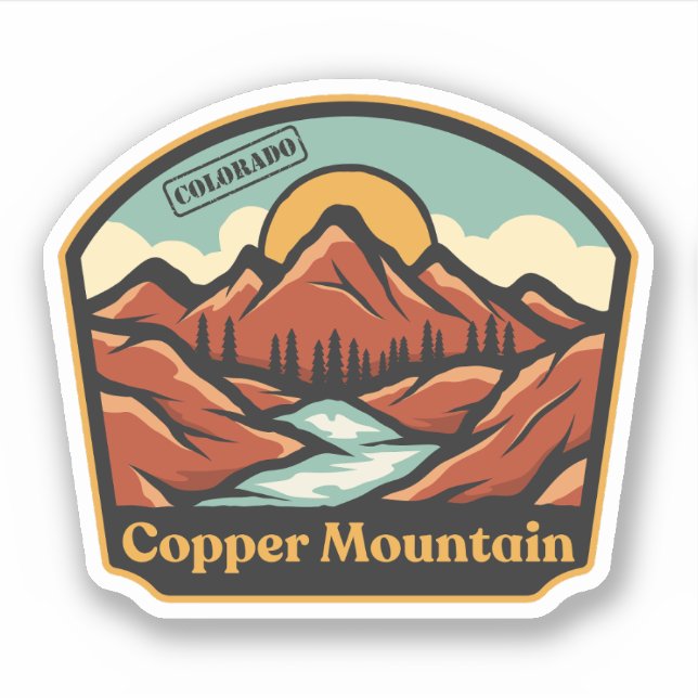 Pegatina Copper Mountain, Colorado (Anverso)