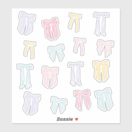 Pegatina Coqueta rayada Arcos de menta lilo amarillo rosado