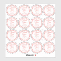 Coral Woodsy Boda Gracias Contour Vinyl