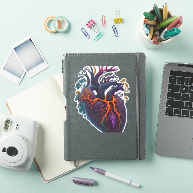 Pegatina Corazón anatómico (Funda para iPad)