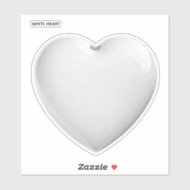 PEGATINA CORAZÓN BLANCO
