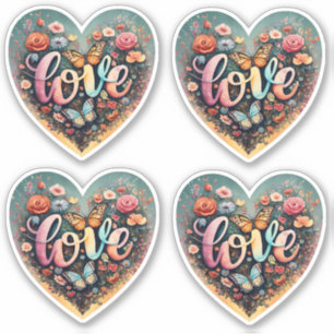 Pegatina Corazón de amor