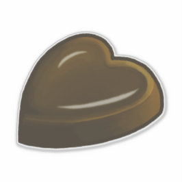 Pegatina Corazón de chocolate encantador