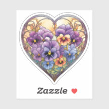 Corazón de cristales manchados