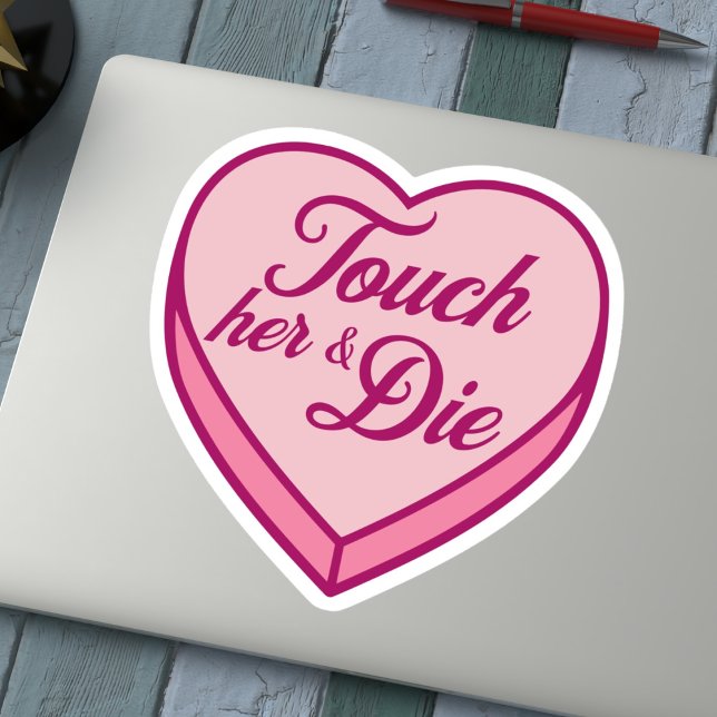 Pegatina Corazón de golosinas para libros - Tómela y muera (Subido por el creador)