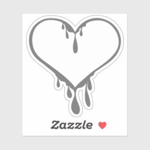 Pegatina Corazón de goteo de personalizable