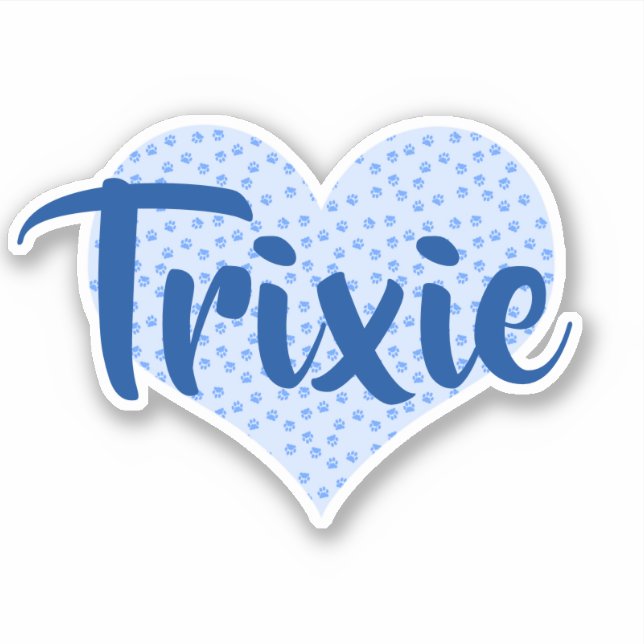 Pegatina Corazón de huella digital personalizado (Anverso)