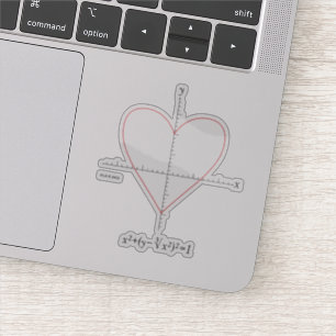 Pegatina Corazón de las hachas