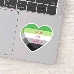 Pegatina Corazón de personalizable romántico anti-San Valen
