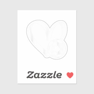 Pegatina Corazón del balón de fútbol