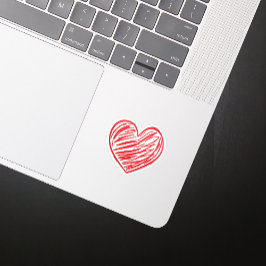 Pegatina Corazón rojo