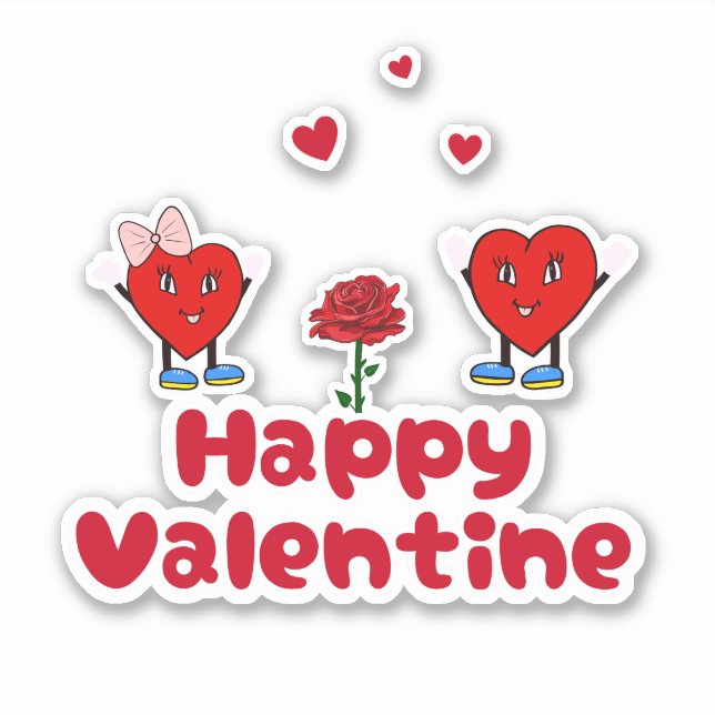 Pegatina Corazones (Anverso)