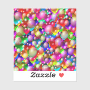 Pegatina Corazones coloridos