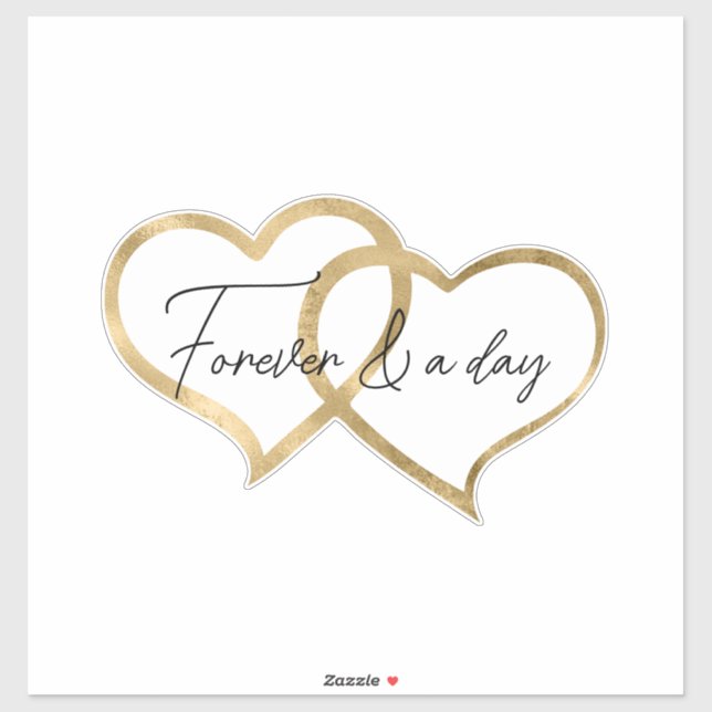 Pegatina Corazones de oro (Hoja)