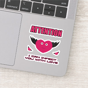 Pegatina Corazones voladores