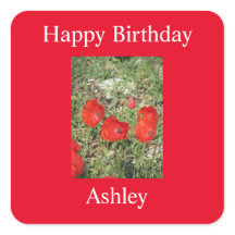 Pegatina Corfu Red Poppies