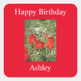 Pegatina Corfu Red Poppies