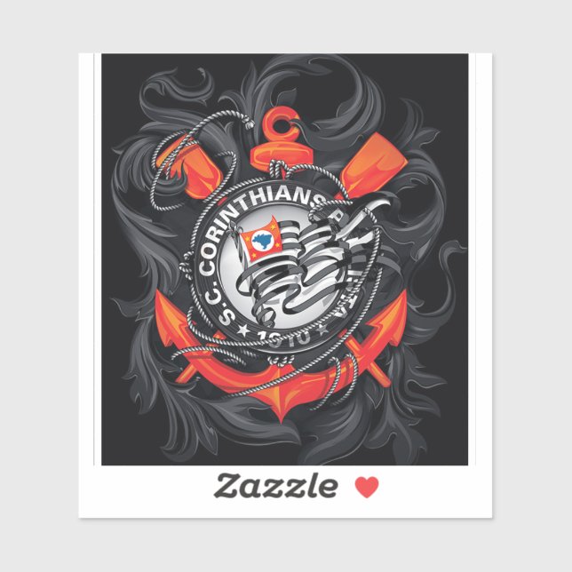 Pegatina corinthians adesivo (Hoja)
