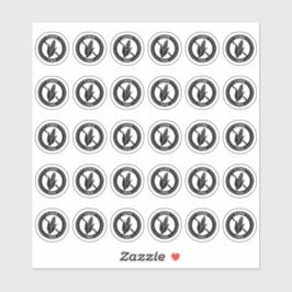 Pegatina Corn Free Wedding Place Card Mini Food Allergy