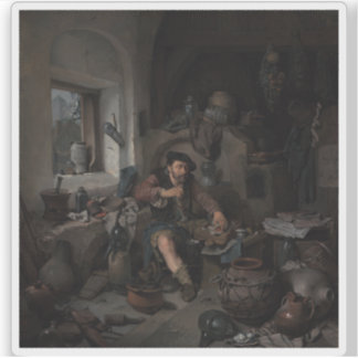 Pegatina Cornelis Bega - El alquimista