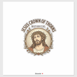 Pegatina Corona de Espinas de Jesús Corona de Espinas Botán