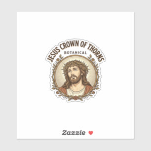 Pegatina Corona de Espinas de Jesús Corona de Espinas Botán