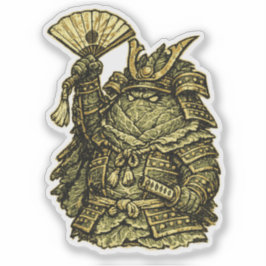 Pegatina Coronel Col — Divertido Comandante Vegetal