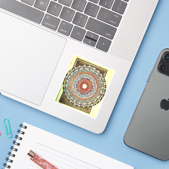 Pegatina Coros de ángeles (Hildegard von Bingen) (Ordenado portátil con iPhone)