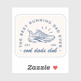 Pegatina Corre el genial club de papá mejor corredor citas 