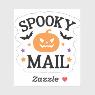 Pegatina Correo Espeluznante Lindo Sello de Correo de Hallo