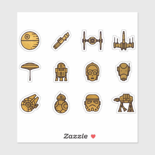 Pegatina Correo no deseado de espacio (Hoja)