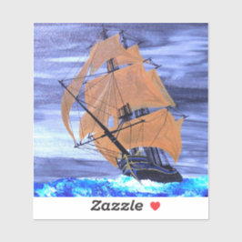 Pegatina Corriendo la tormenta