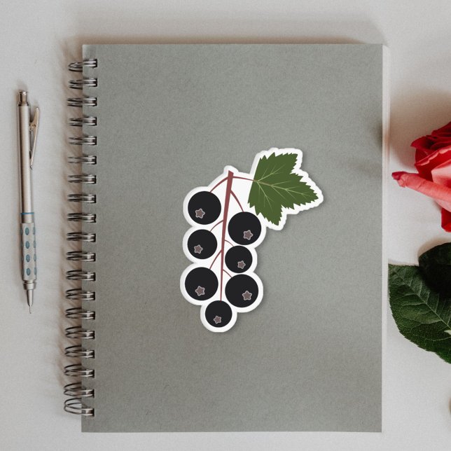 Pegatina Corriente negra (Blackcurrant Sticker)