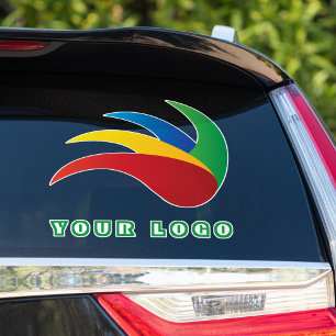Pegatina Corta tu logotipo, ventana de coche de Parachoque 