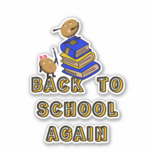 Pegatina Cortar galletas de vuelta a la escuela
