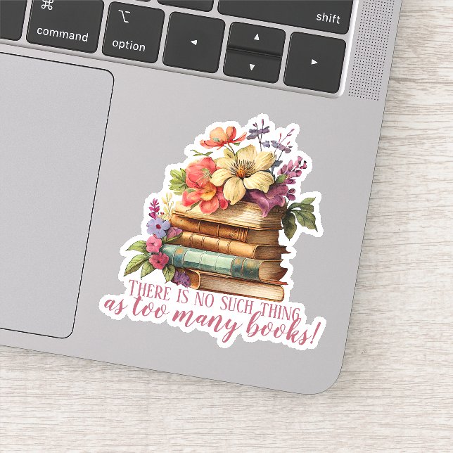 Pegatina Corte de Flores para Libros (Detalle)