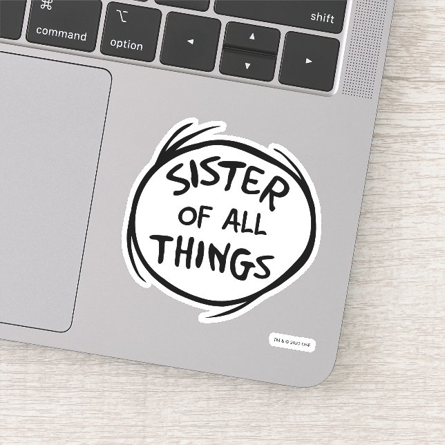 Pegatina Cosa una cosa dos - Hermana de todas las cosas (Detalle)