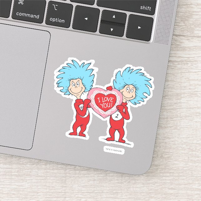 Pegatina Cosa Una Cosa Dos Te Amo (Detalle)