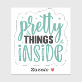 Pegatina Cosas bonitos adentro