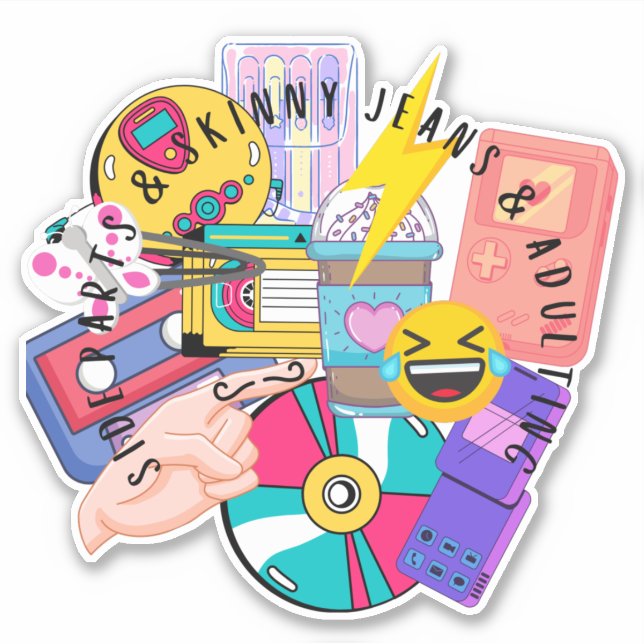 Pegatina Cosas del Milenio (Anverso)