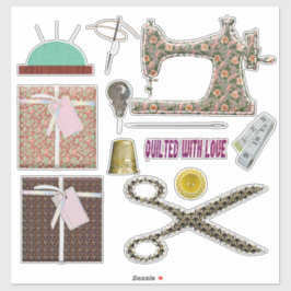 Pegatina Coser de costura de costura de costura