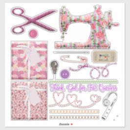 Pegatina Coser de costura de costura de costura