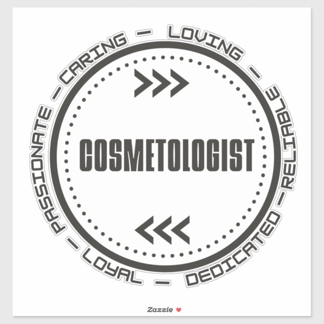 Pegatina Cosmetólogo asombroso (Hoja)