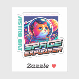 Pegatina Cosmic Cat Astronaut Sticker
