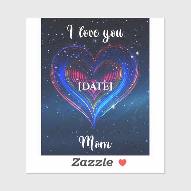 Pegatina Cosmic Heart 2026 / Corazón Galaxia 2026 (Hoja)