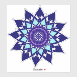 Pegatina cosmos en blanco y negro