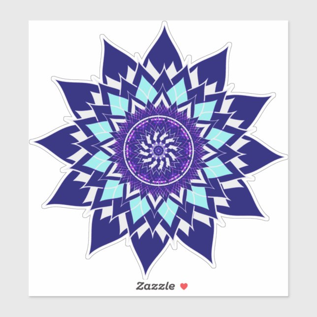 Pegatina cosmos en blanco y negro (Hoja)