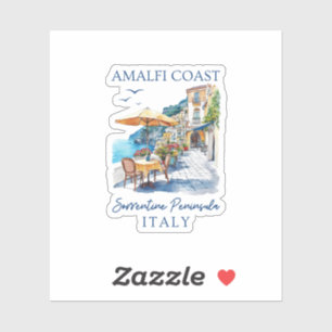Pegatina Costa Amalfitana Italia Viajes